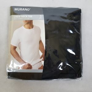 Murano black combed cotton tee